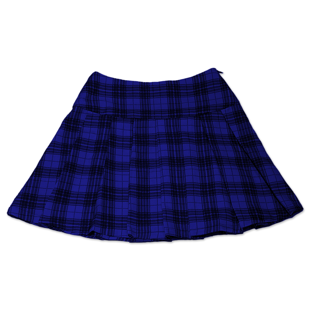 Saia Colegial Xadrez Azul Short Fuse