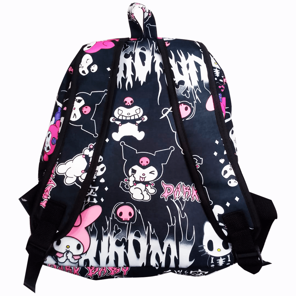 Mochila escolar unissex kuromi alternativa