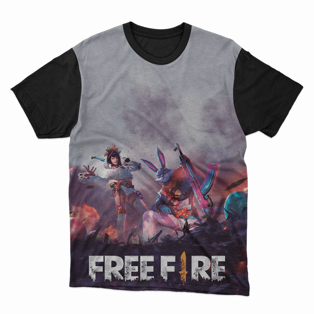 Camiseta FREE FIRE, Loja HQ Camisetas