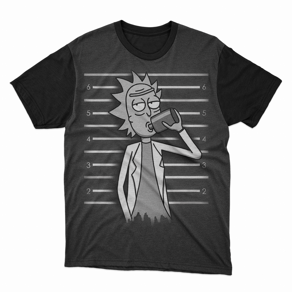 Camiseta desenho Rick and Morty