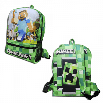 Mochila escolar jogo Minecraft