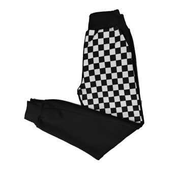 Calça de moletom emo skate quadriculada